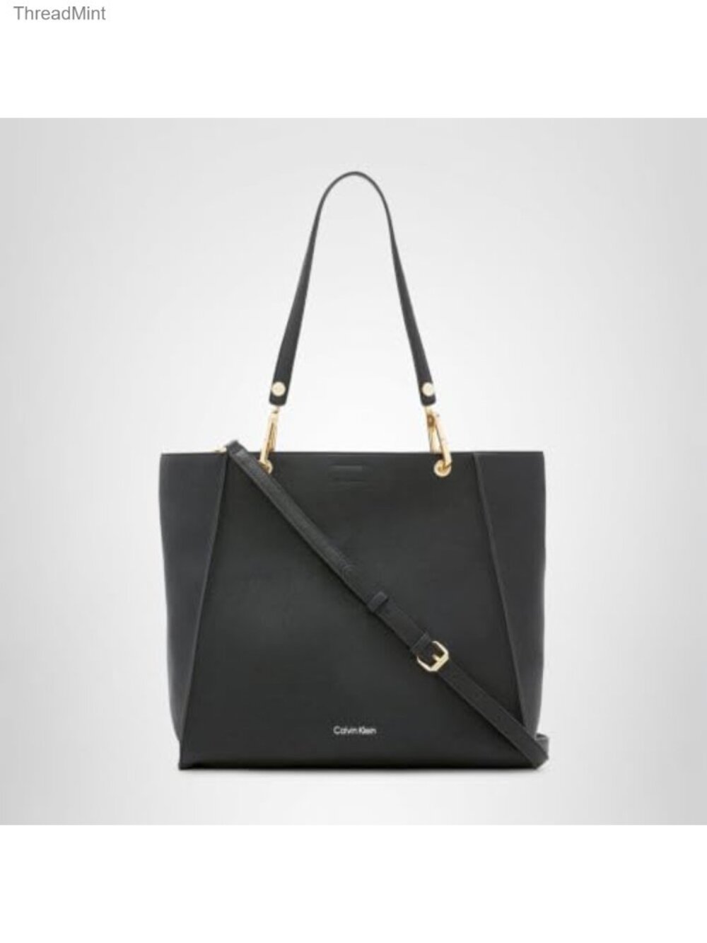 Calvin Klein Reyna North South Tote Vegan Leather Handbag